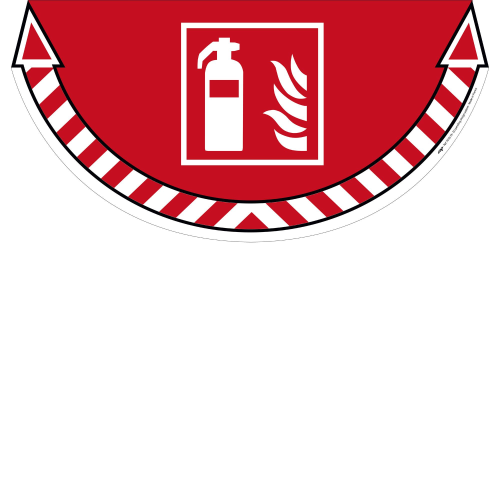 ADESIVO SEGNALATORE da TERRA ''Estintore'' 70x35cm Take Care Cep